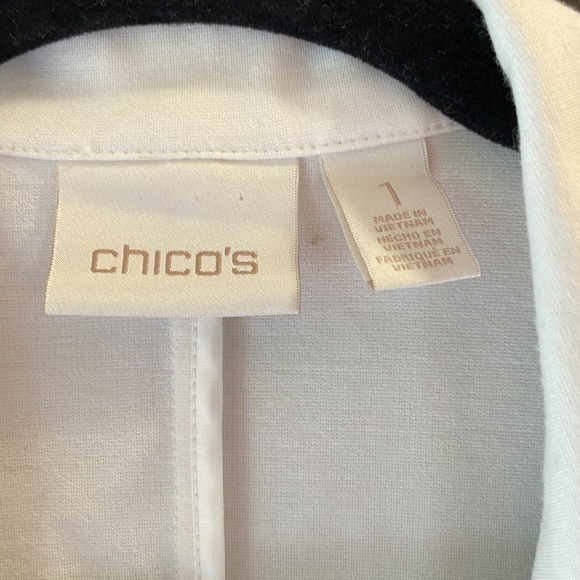 Ecru Long Open Duster Vest Chico’s 1 / US 8 - Picture 3 of 4